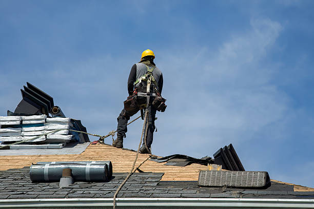 Professional Roof Installation technician working in Saugerties, NY